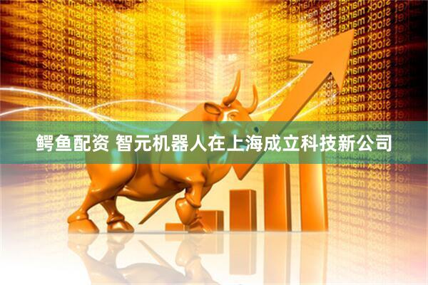 鳄鱼配资 智元机器人在上海成立科技新公司